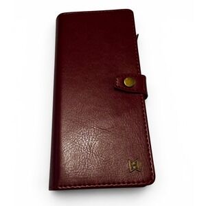 MEGSHI Google Pixel 8 Pro Wallet Case Red Detachable Wristlet
